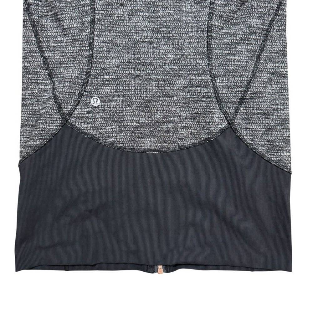 Lululemon Define‎ Jacket Luon Heathered Black Women's Size 6 Slim-Fit Hoodie Zip - Picture 5 of 8